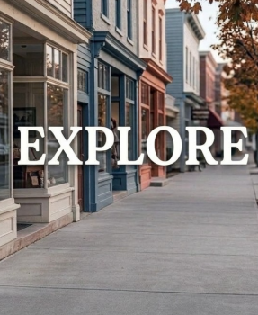 wood pallet with the word explore on it
